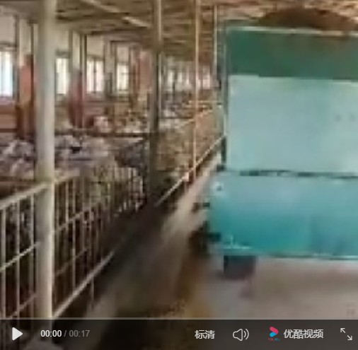 平安焊接畜牧機械雙側撒料車羊場展示